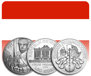 Monedas de plata philarmonica y leopold V Austriacas